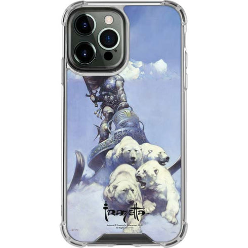 Frazetta Sliver Warrior iPhone 14 Pro Max Clear Case
